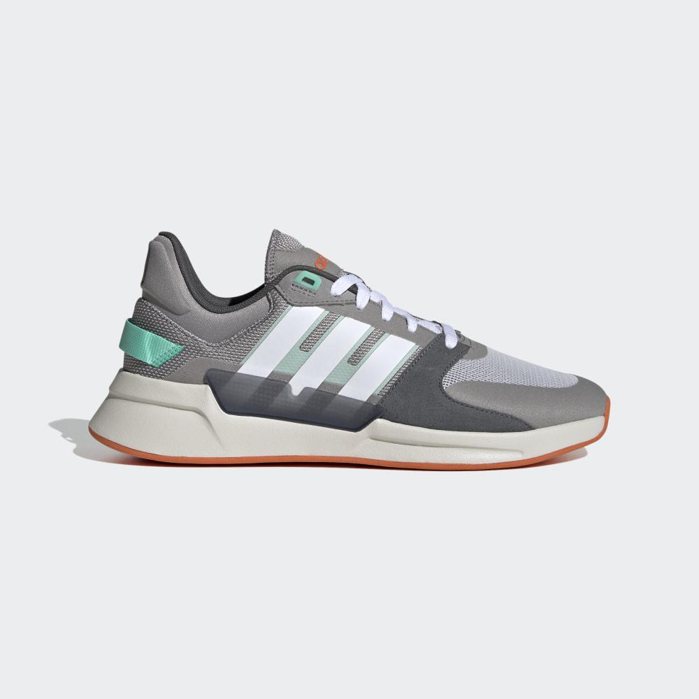 Adidas Men's Run 90s Running Shoes Grey/Grey Ireland EG8655